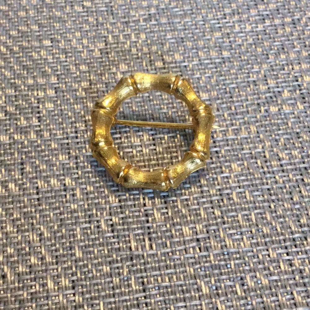 Vintage Sarah Coventry Bamboo Brooch